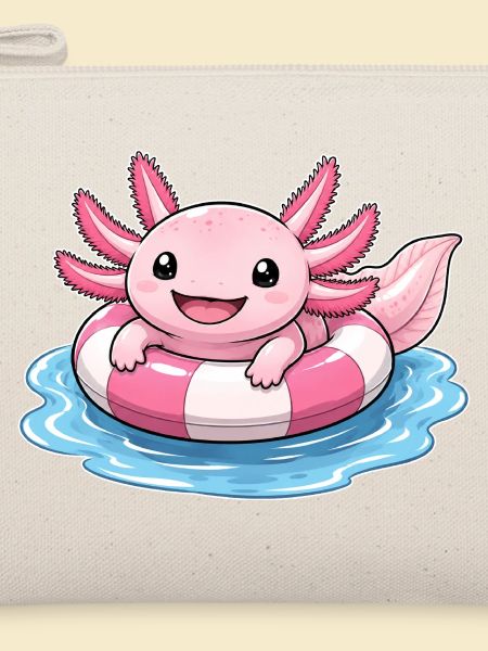 Süßer Axolotl im Schwimmring