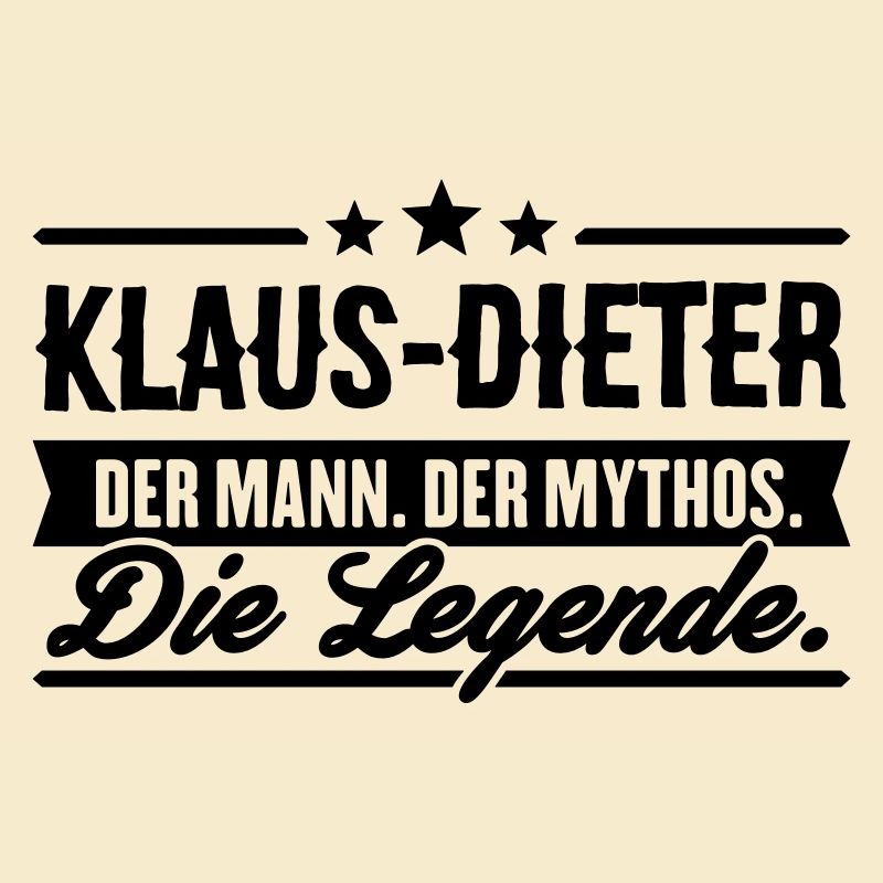 Man Myth Legend Klaus-Dieter
