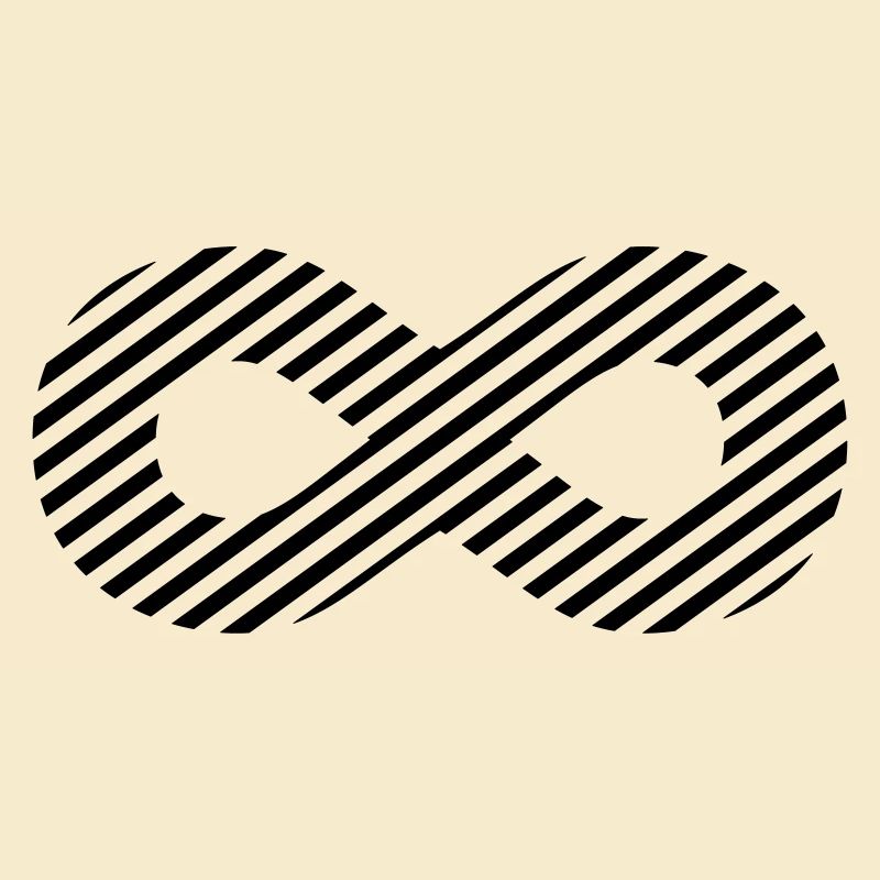Infinity sign - pattern stripes