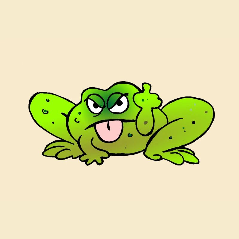 Toad pulls the tongue