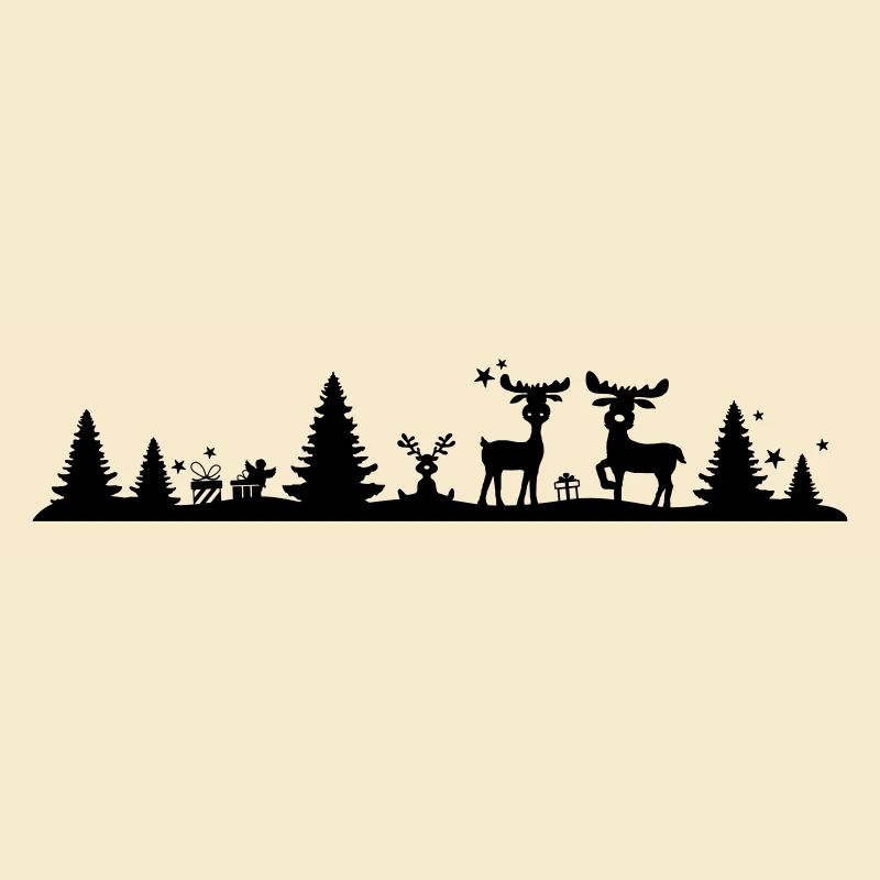 Weihnachten - Elche Wald