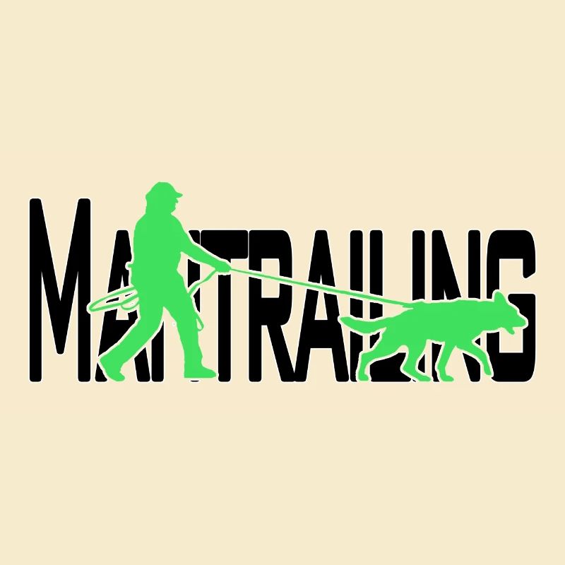 Mantrailing Schwarz/grün