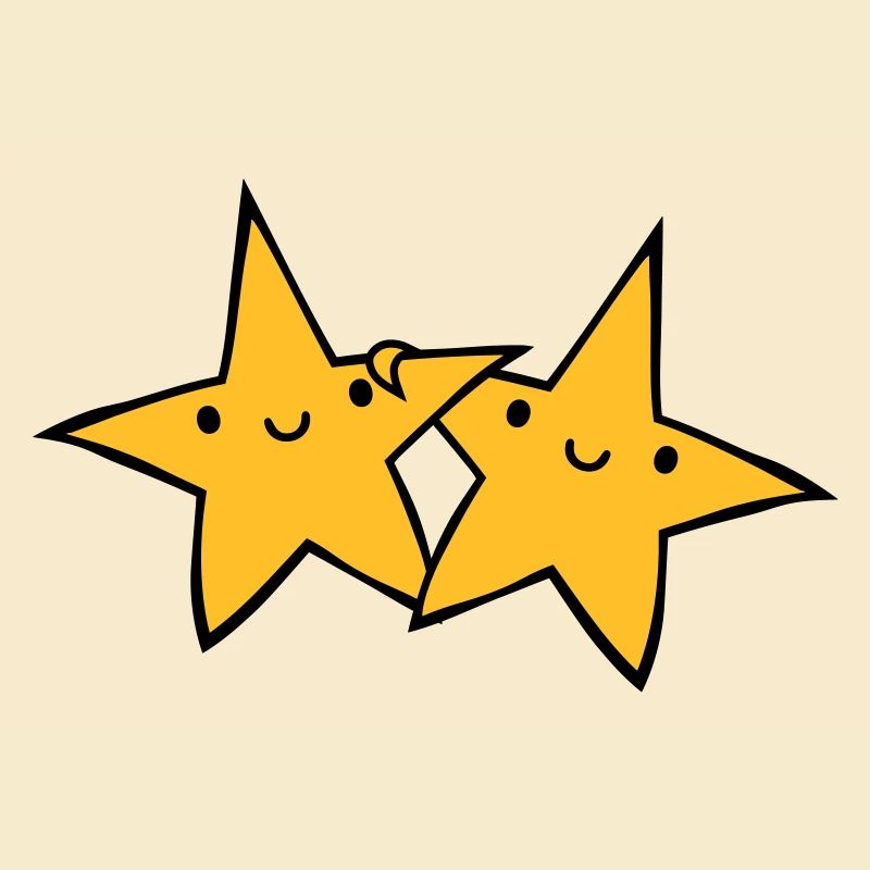 2 pares de asteriscos