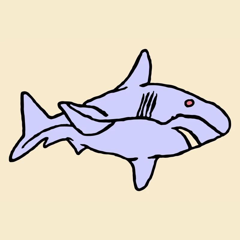 Fish Shark Predator Predator Water Graffiti Ocean