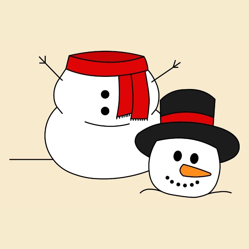 Kopfloser Schneemann
