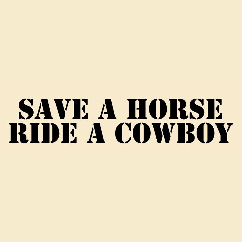 Rette ein Pferd Reiten Sie einen Cowboy