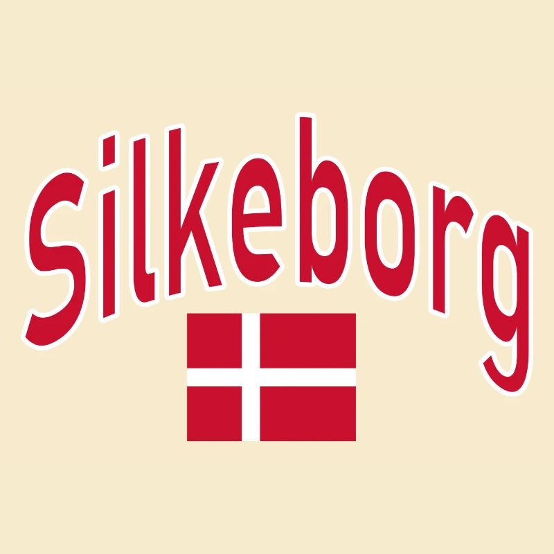 Drapeau de Silkeborg Danemark