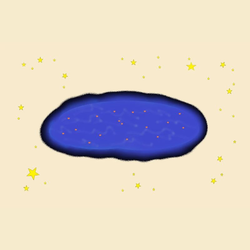 Silver dew between the stars