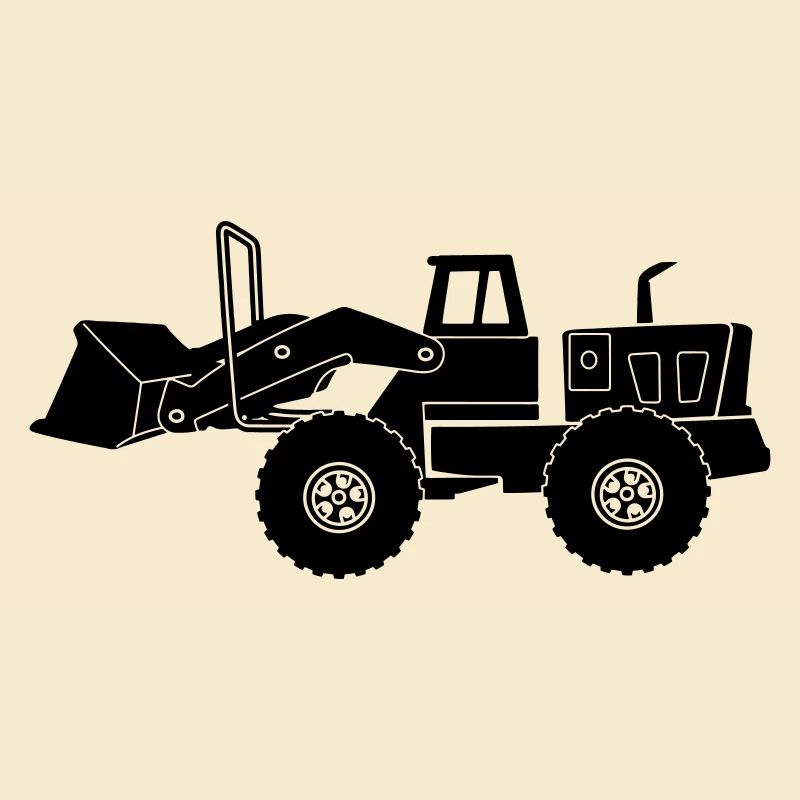 Transparenter Bulldozer