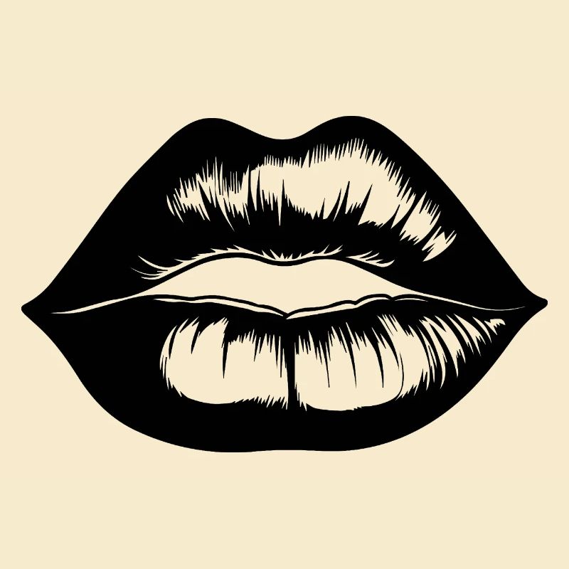 Lèvres, bouche, baisers lèvres