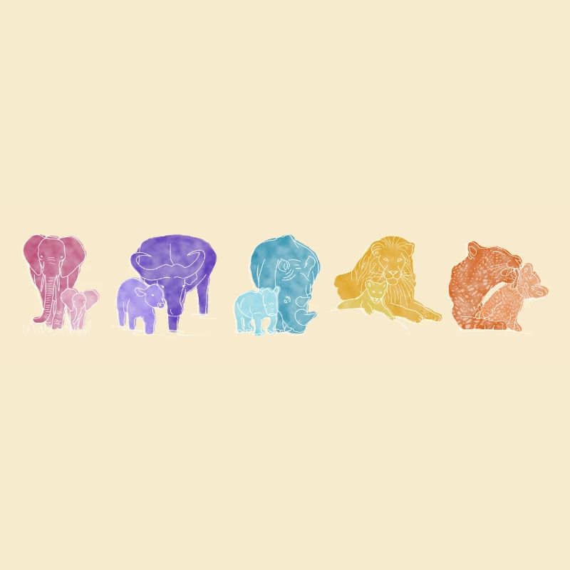 Boho Line Art Design, Serie „Big 5“