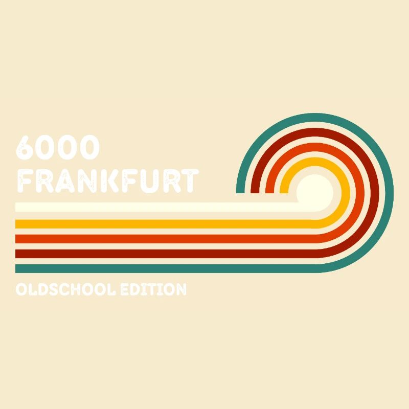 Frankfurt Retro Shirt 6000 Zip Code Vintage 70s 80s