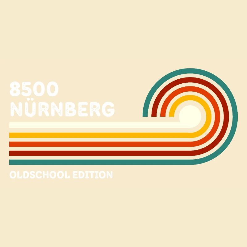 Nuremberg Retro Shirt 8500 Zip Code Souvenir 80s Cult