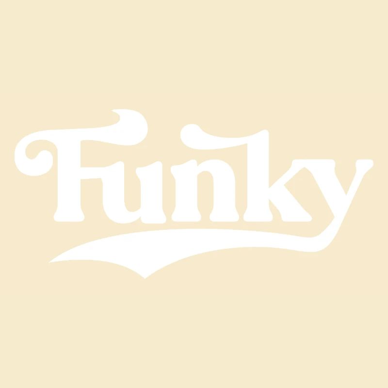 Funky Retro Script Logo