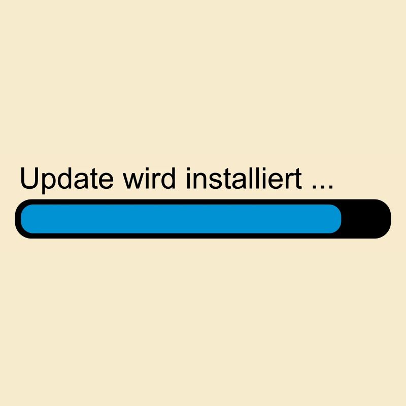 Update wird installiert ... Ladebalken
