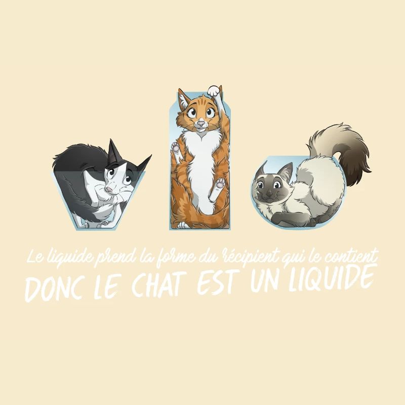 Chat Liquide - Blanc
