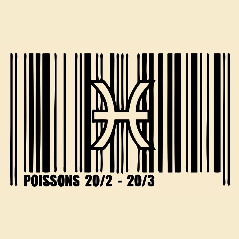 Sternzeichen Fische Barcode