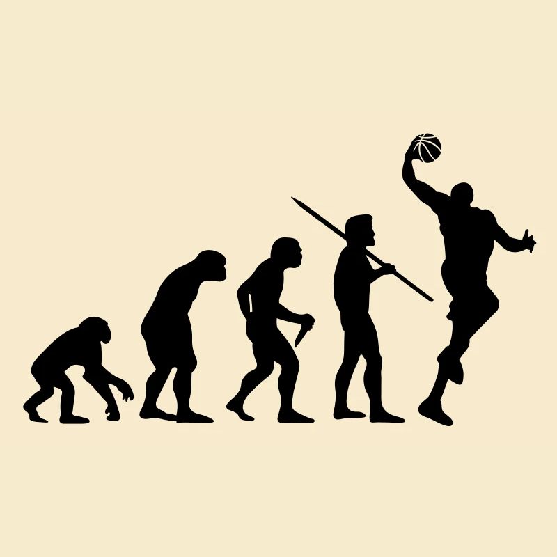 Evolution des Menschen - Basketball