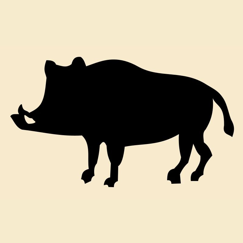 Shadow boar - 1 color vector