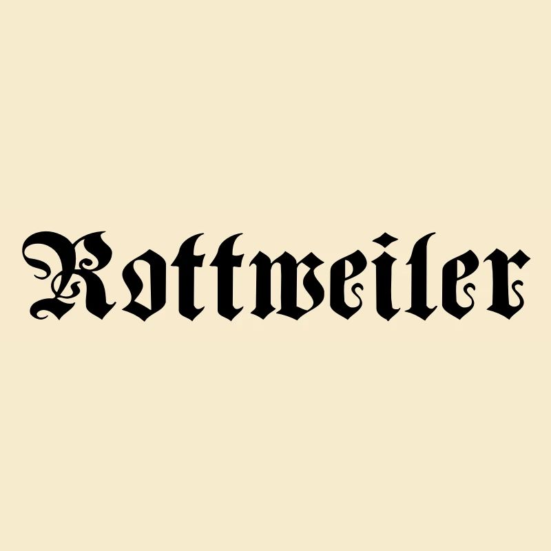 Rotweiler Schrift