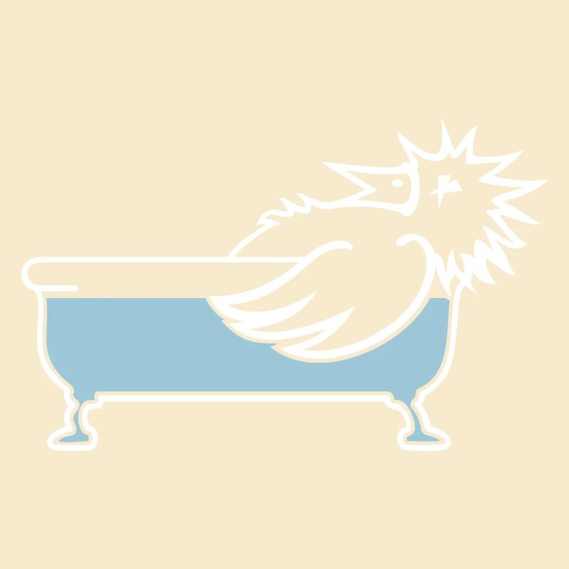 Oiseau dans la baignoire / oiseau dans la