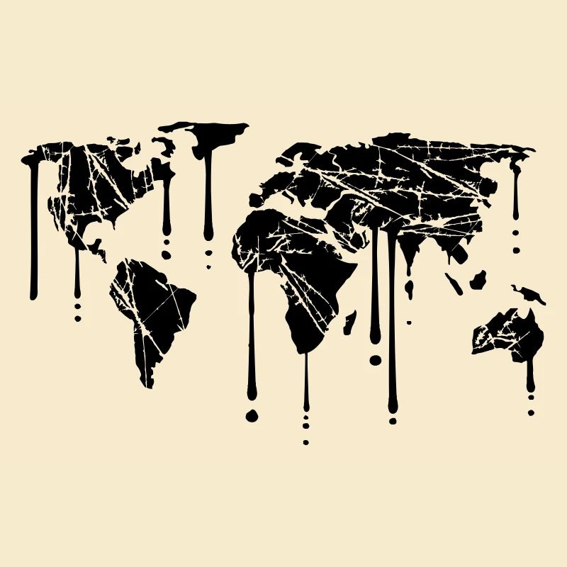 graffiti drops scratch earth globe map cracks p