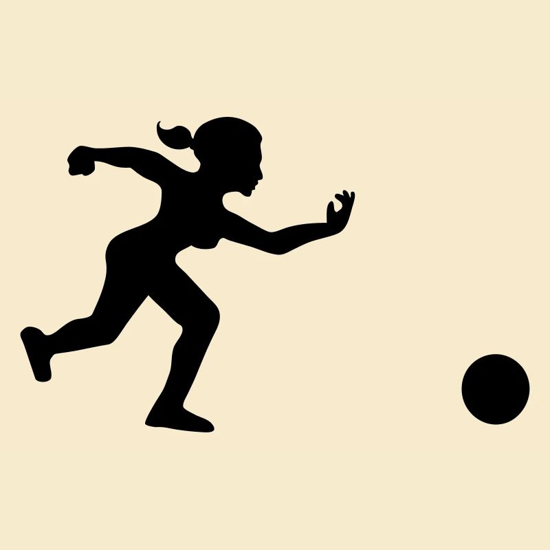 joueuse de bowling lance sa boule