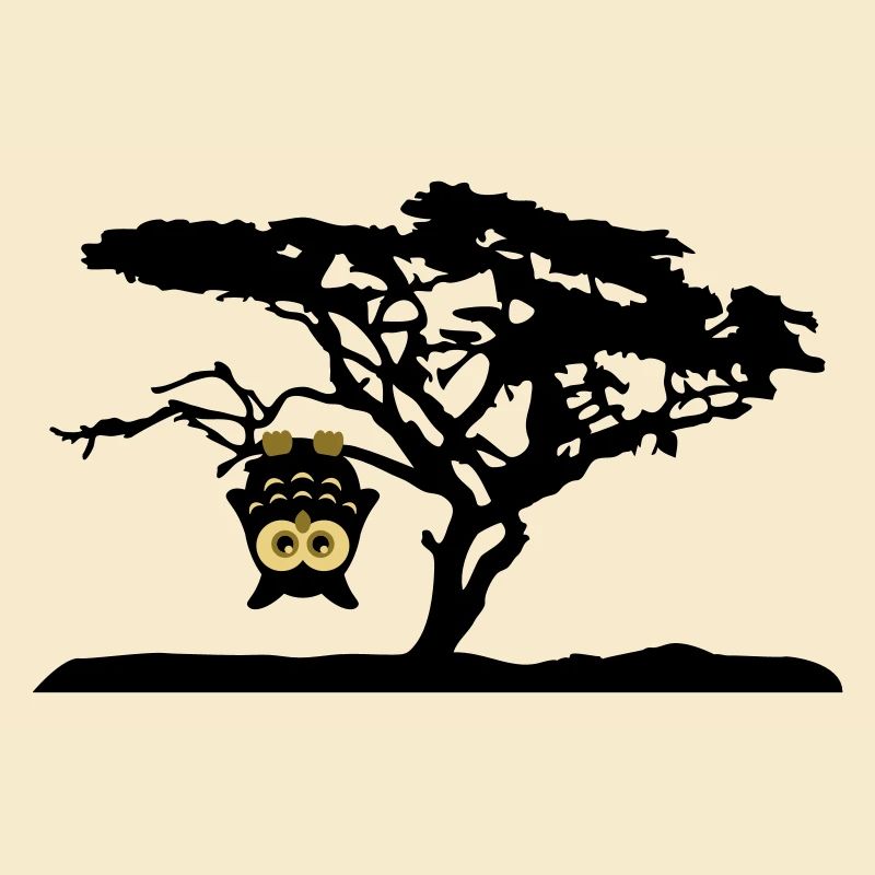 Owl Tree Hanging upside Different