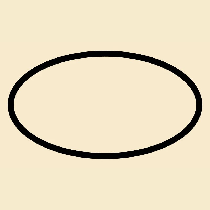 Oval Ovale Symbol Badge Form - Customize it !