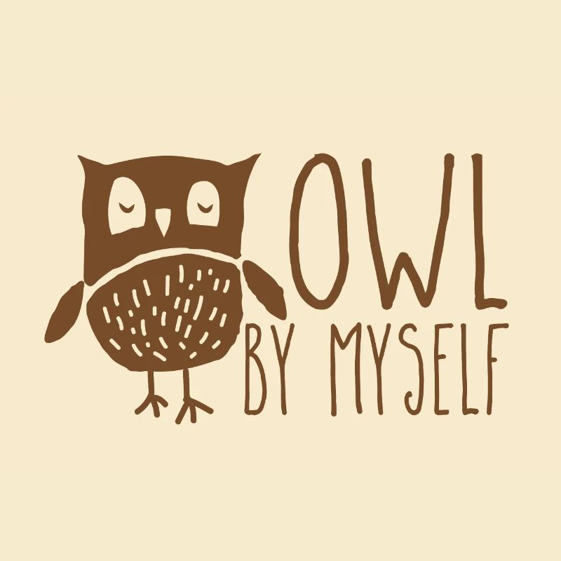 Eule allein! Eule Wortspiel
