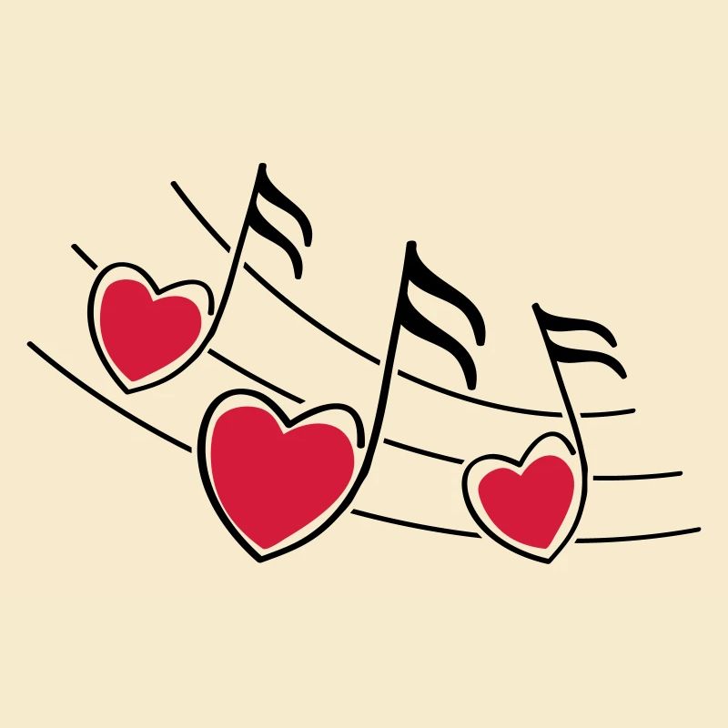 music hearts notes