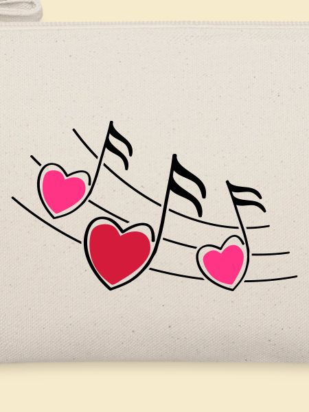 music notes hearts