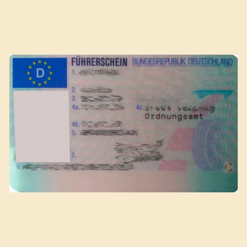 Führerschein Vorderseite