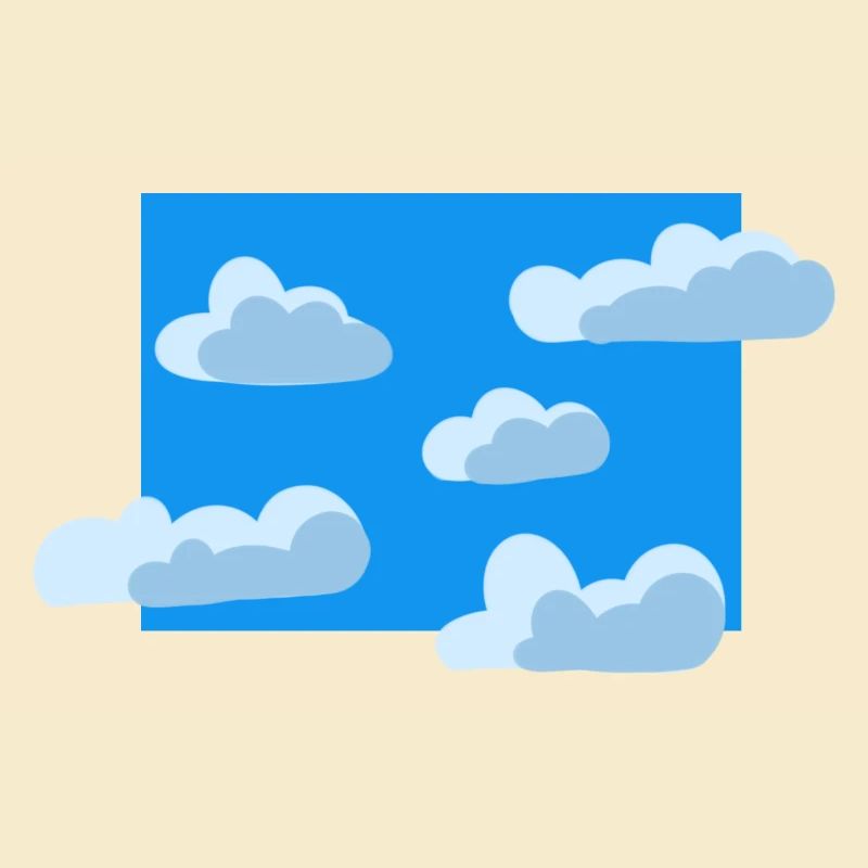 Blauer Wolkenhimmel