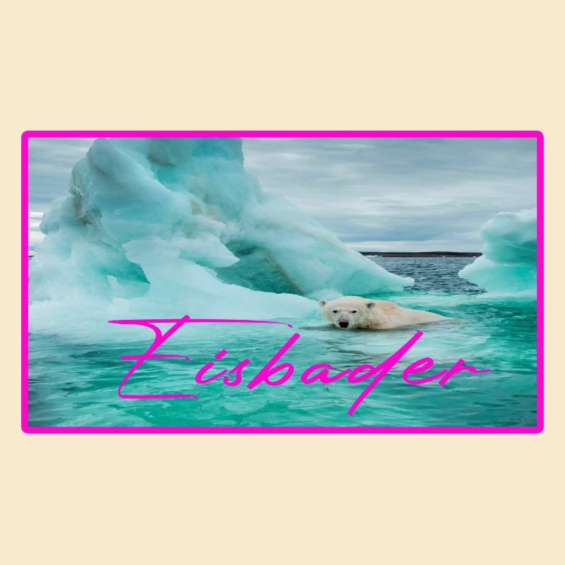 winterbader eisbader eisbär modern mint arktis