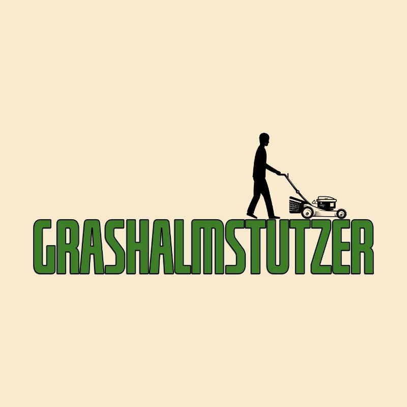 Grashalmstutzer Rasenmäher Gärtner Geschenkidee