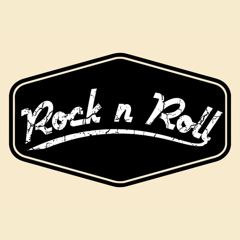 Rock n Roll Schild Shape
