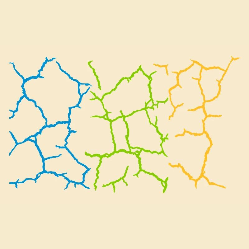 Boden Risse Muster Bunt