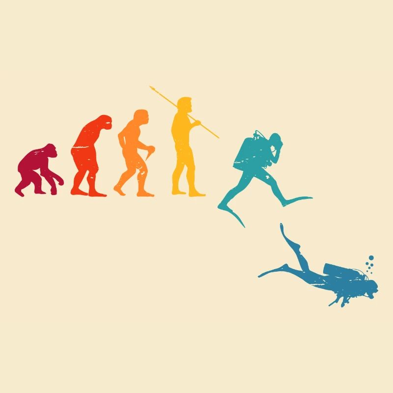 Evolution Graphic Diver Diving Scuba Diver Apnoe S
