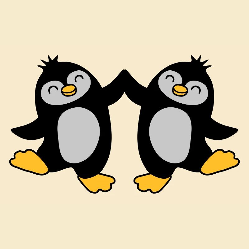 High Five Bienvenue Pingouins