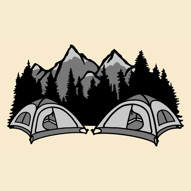 Wald Camper draußen leben