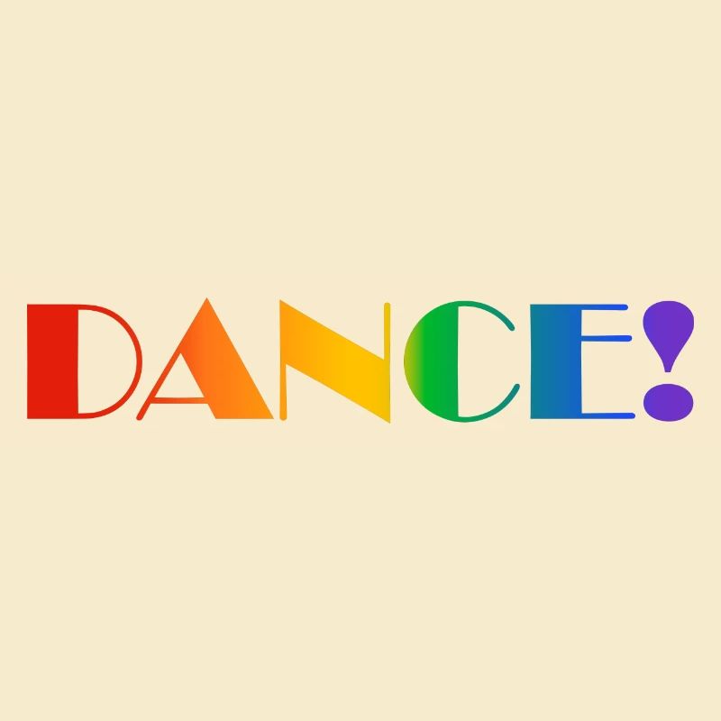 Texte arc-en-ciel DANCE