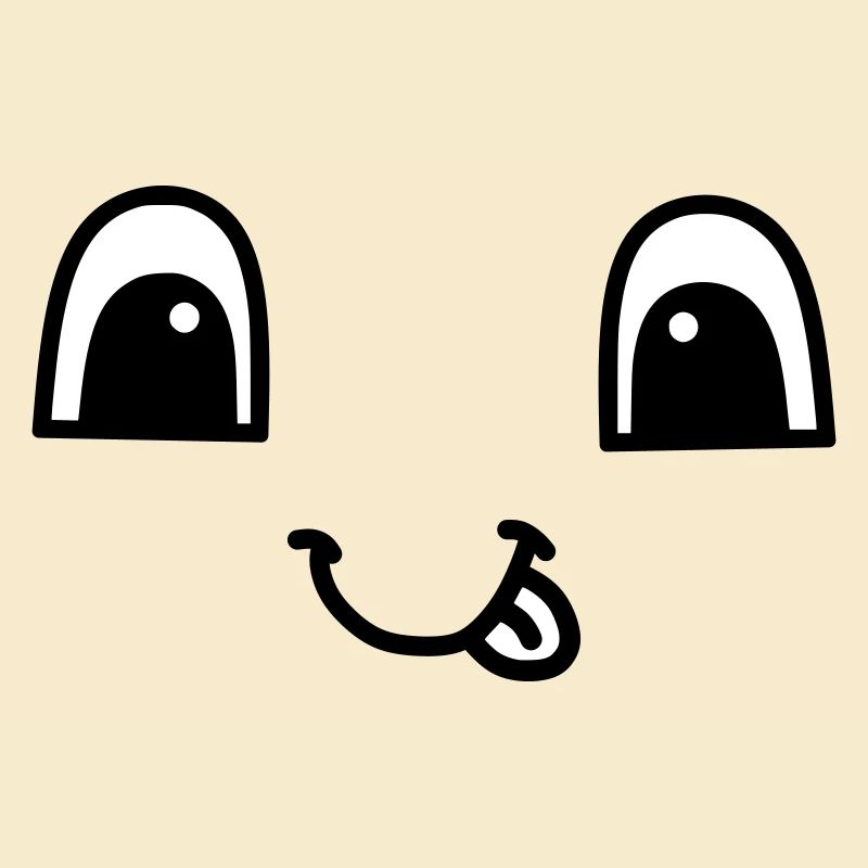Cute face smiling