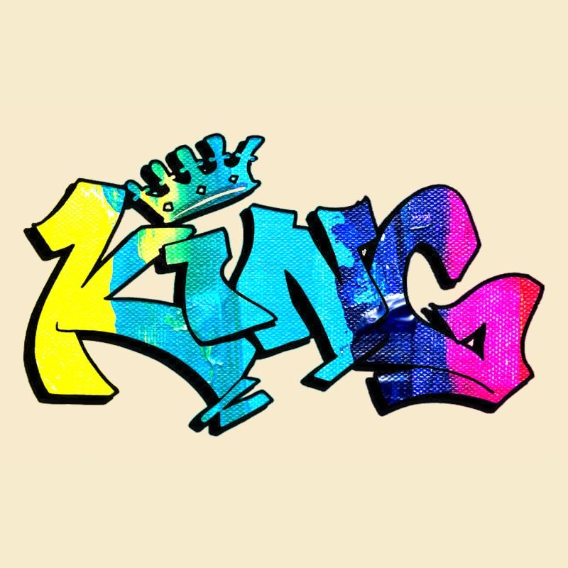 Graffiti style Splash hip hop colors painter king