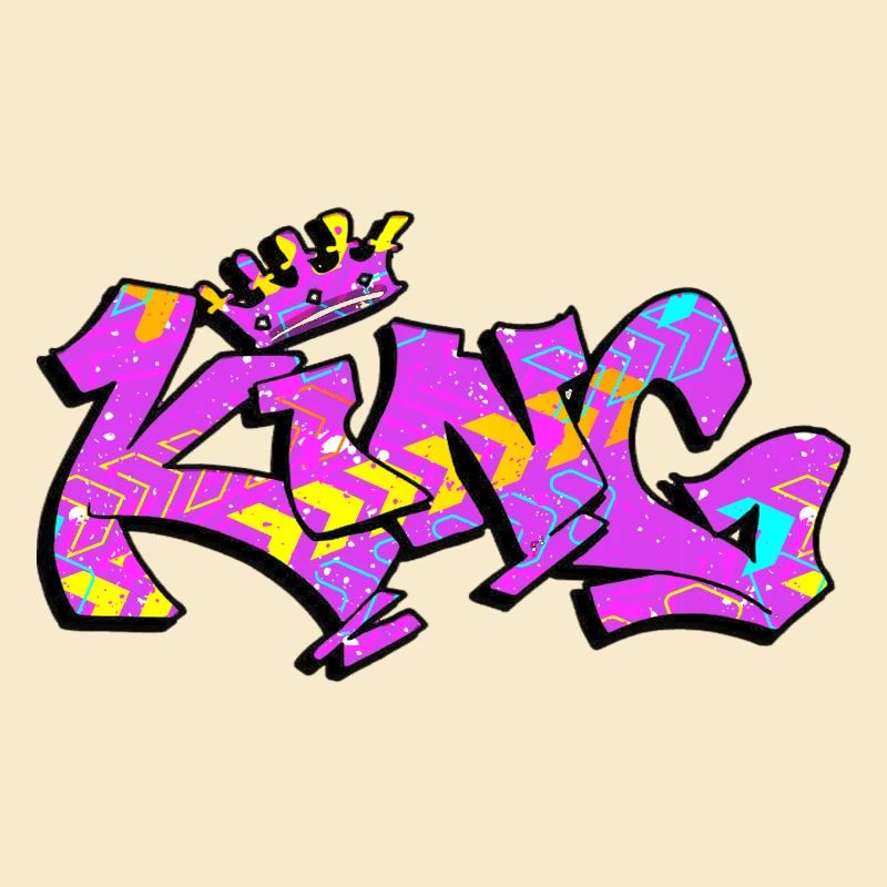 Graffiti style Splash hip hop colors painter king