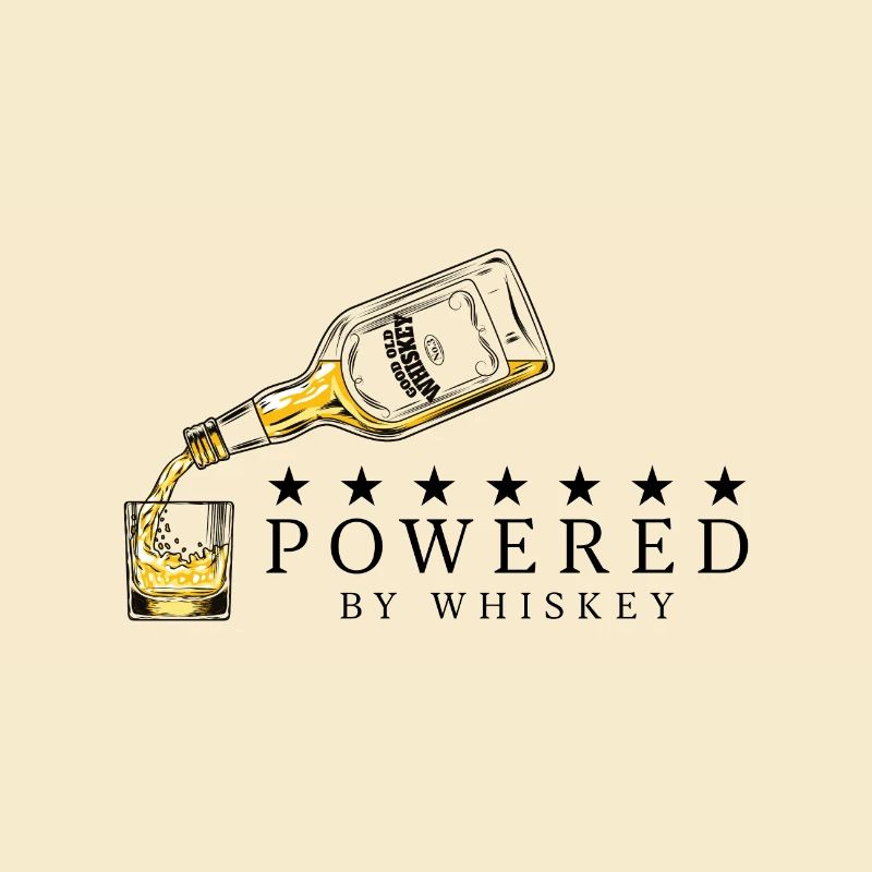 Powered by Whiskey Whisky Trinkspruch