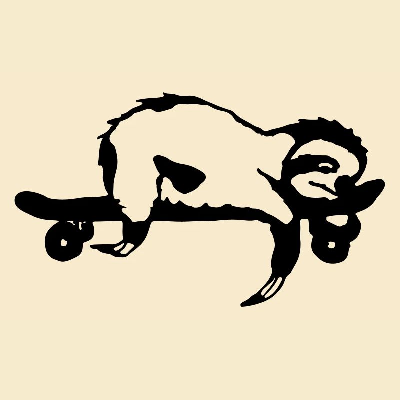 Faultier Skateboard Geschenkidee