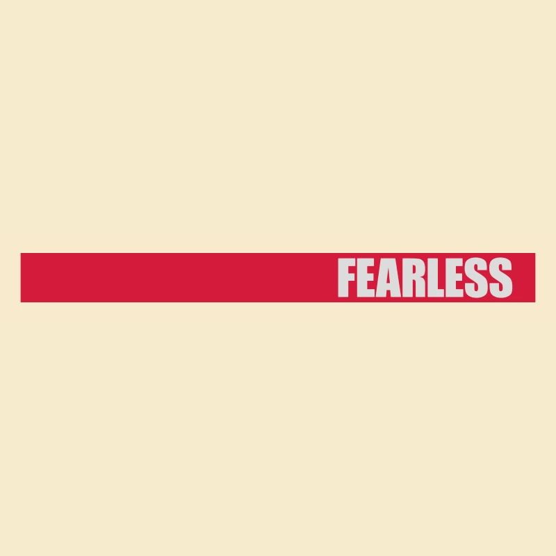 fearless Text Zitat Design