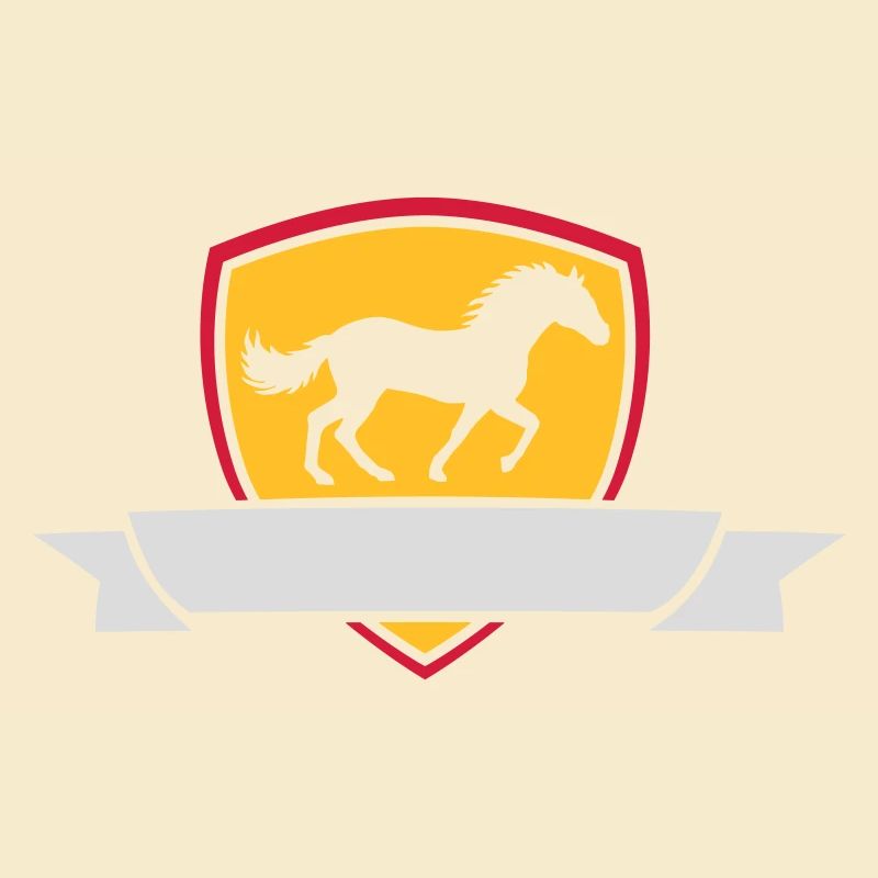 Text einfügen Pferd Banner