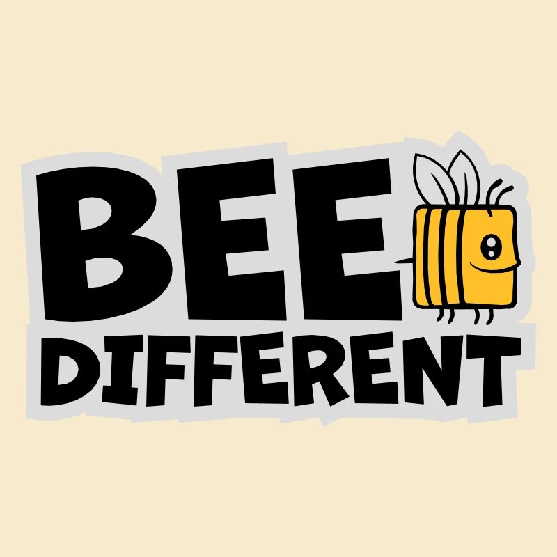 bee different Spruch Zitat